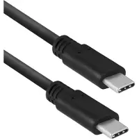 ACT USB 3.2 Gen1 tilkoblingskabel, C hann - C hann, 2 meter, glidelåspose