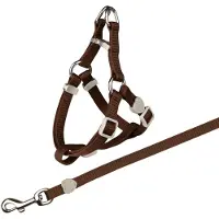 Trixie One Touch cat harness with leash nylon 26-37 cm/10 mm 1.20 m - Assorted