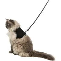 Trixie Soft harness cat with leash XXL 36-54 cm 1.20 m black
