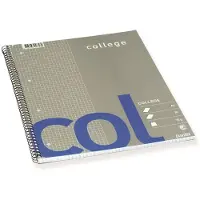 Bantex Kollegieblok Bantex m/spiralryg A4+ kvadretet 70 blade 70g - (10 stk.)