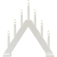 Konstsmide Adventstake Hvit tre 7 lys 34cm