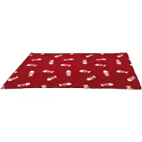 Trixie Fleecetæppe Beany, 100 x 70 cm, rød m.fisk