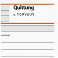 Sigel - Kvittering - 50 ark - A6 - landskap - dublett - karbonfri