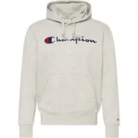 Champion Fashion Hettegenser - Grå Melert m. Logo - - 16-18 år (176-188) - Hettegenser
