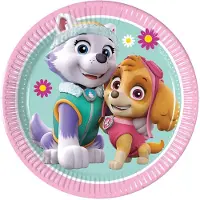 Decorata Party Papirtallerkener - 8-pack - 19,5 cm - Paw Patrol - - OneSize - Tallerken