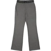 Calvin Klein Bukser - Punto Logo Tape Flare - Mørkegrå Melert - - 16 år (176) - Bukser - bomull