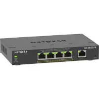 Netgear Plus GS305EPP - Switch - smart - 5 x 10/100/1000 (4 PoE+) - stasjonær, veggmonterbar - PoE+ (120 W)