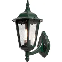 Konstsmide Firenze utendørs vegglampe, grønn, fatning øverst, 48 cm