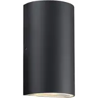 Nordlux Utendørs LED-vegglampe Rold, rund form