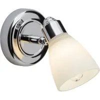 Brilliant Forkrommet vegglampe Kensington med IP44