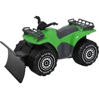 Plasto ATV med plog, 30 cm, grønn