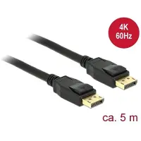DeLOCK DisplayPort 1.2-kabel DisplayPort hann til DisplayPort hann 4K 5 m