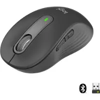 Logitech Signature M650 Wireless Graphite - Mus - Optisk - 5 - Svart