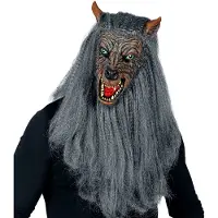 Widmann Varulv maske med pels