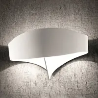Selene LED-vegglampe Scudo av stål, hvit