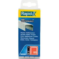 Rapid 40303087, Pakke med stifter, 1,4 cm, 5000 stifter, Festing, Metallisk, R253, R353, R453, ALU753, ALU853, ALU953, E100, ESN530, BTX530, R553, PS101, PS6-16, Compacta,...