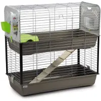 Beeztees Caesar 3 Double knock down, 100x50x97cm, sølv/grå