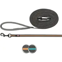 Trixie Fusion sporline, gummieret,M-XL: 10m/17mm, graphite/papaya