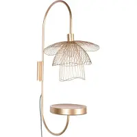Forestier vegglampe Papillon XS, kremfarget, metall, E14