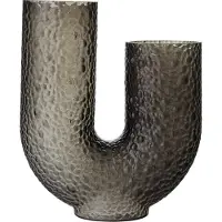 AYTM Vase Arura, svart, høyde 40 cm, bredde 34 cm, glass