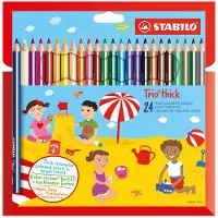 Stabilo Trio Thick, Multi, 24 stykker