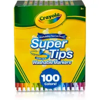 Crayola Sett Med 100 Vaskbare Super Tips Tusjpenner