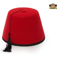 Partychimp Rød Fez hat