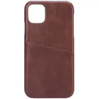 Onsala Collection Mobilecover Brown iPhone 11 Creditcard Pocket