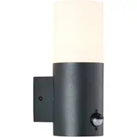 Brilliant Aberdeen utendørs vegglampe, sensor, høyde 23,2 cm, antrasitt