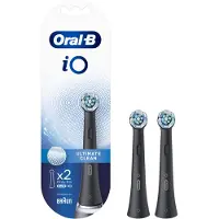 Oral-B Refiller iO Ultimate Clean 2-pk, svart