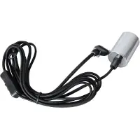 Star Trading E27-fatning Stil med kabel, sølvfarget