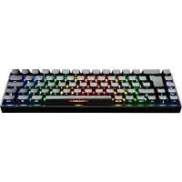 Deltaco GAMING DK440R Wireless Keyboard (DE) - Gamingtastatur - Tysk - Svart