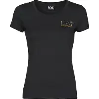 Emporio Armani for woman. 8NTT65_TJDQZ Train Evolution T-shirt black (S), Casual, Cotton, Short sleeve
