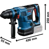 Bosch Powertools Bosch GBH 18V-34 CF Professional - Roterende hammer - trådløs - SDS-plus - 5.8 joule - 2 batterier - 18 V
