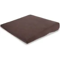 Seniorshop Skråpute med velourtrekk - 5 cm