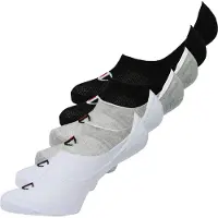 Champion Sokker - Footie - 6-pack - White/Grey/Black - - 43/46 - Sokker