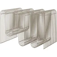 AYTM magasinholder Curva, taupe, metall, 41 cm lang