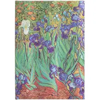 Paperblanks Van Goghâ??s Irises Midi Unlined Hardcover Journal