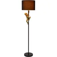 Lucide Extravaganza Chimp gulvlampe, gull matt/sort