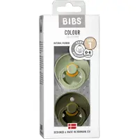 BIBS Colour Smokker - Str. 1 - 2-pack - Rund - Sage/Hunter Green - - 0-6 md - Smokk