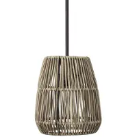 PR Home utendørs pendellampe Saigon, grå, Ø 18 cm, kabel 2,5 m