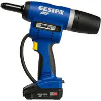 Gesipa blindnaglepistol PowerBird Pro GOLD CAS 20000N, 1x18V 2,0Ah + LG, L-BOXX, 4 Mu-St (1679666)