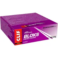 Clif Mountain Bloks Energigodteri Kirsebær 60g 18 Enheter