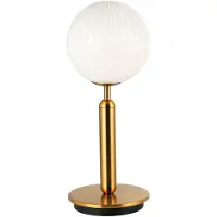VIOKEF Bordlampe Jolin med kuleglass
