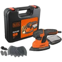 Black & Decker BLACK + DECKER KA2500K Multifunksjons musesliper, hastighet 14.000 RPM, 120 W