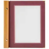 Securit A5 WOOD menuomslag i vinrød