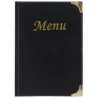 Securit A5 BASIC menuomslag i sort