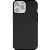 Itskins Spectrum//MAGSILK - Baksidedeksel for mobiltelefon - for MagSafe - MagSafe-samsvar - termoplast-polyuretan (TPU) - svart - for Apple iPhone 13 Pro