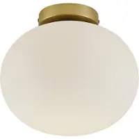 Nordlux Taklampe Alton med glasskjermer, messing/opal