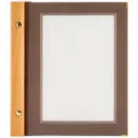 Securit A5 WOOD menuomslag i brun